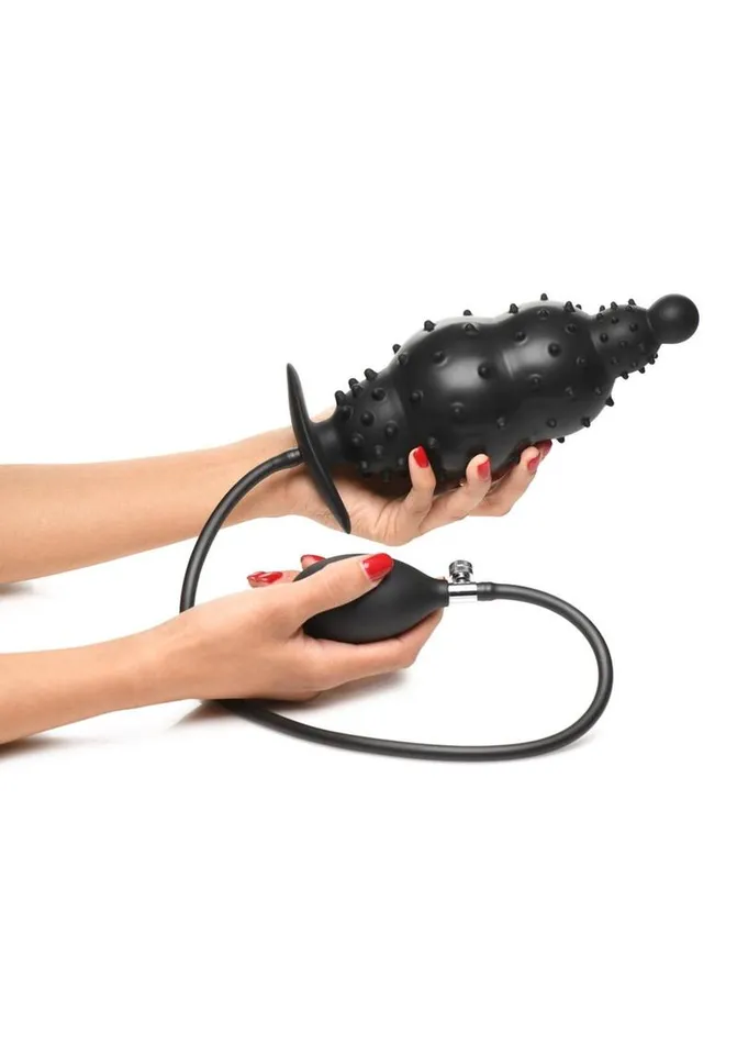 Master Series Male Sex Toys Master Series Ass Puffer Nubbed Inflatable Silicone Anal Plug