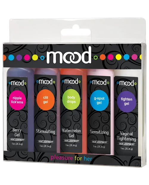 Mood Lube Pleasure Asst Pack Of 5 Doc Johnson Vibrators