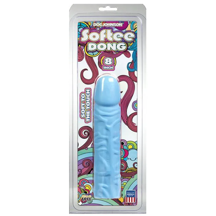 Mr Softee 8 inch Pastels Dong Baby Blue Doc Johnson Dildos