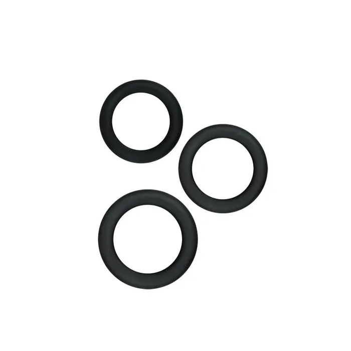 NS Novelties Anal Renegade Diversity Rings Black Cock Rings Set of 3 Sizes NS Novelties Anal Renegade Diversity Rings Black Cock Rings Set of 3 Sizes