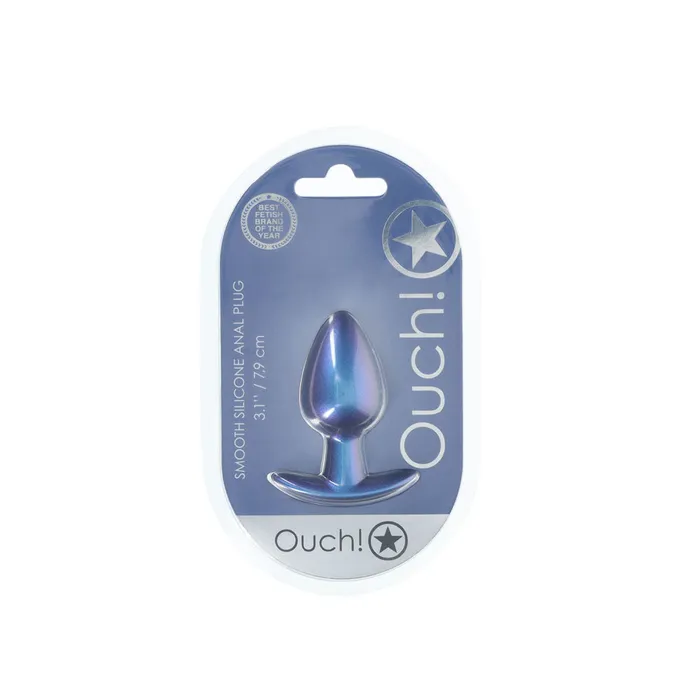 OUCH Anal Plug Metallic Blue 79 cm Medium Butt Plug Shots Toys Anal OUCH Anal Plug Metallic Blue 79 cm Medium Butt Plug Shots Toys Anal