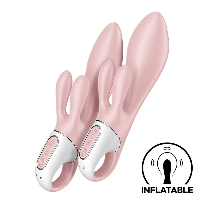 Satisfyer Air Pump Bunny 3 Pink USB Rechargeable Inflatable Rabbit Vibrator Satisfyer Vibrators Satisfyer Air Pump Bunny 3 Pink USB Rechargeable Inflatable Rabbit Vibrator Satisfyer Vibrators