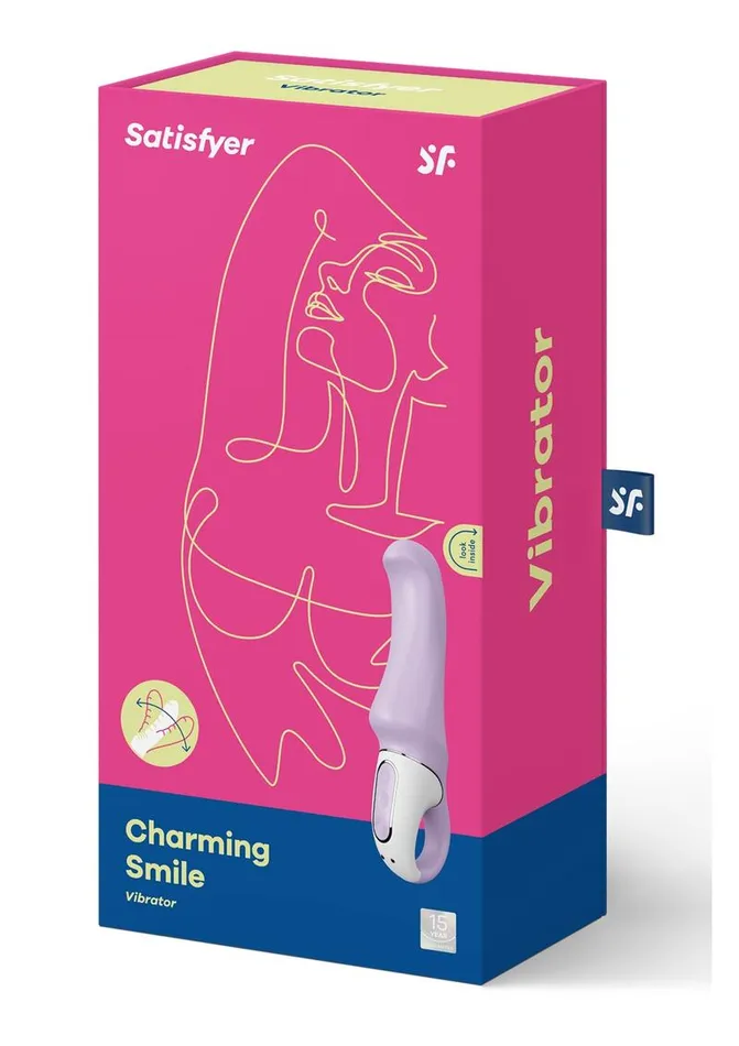 Satisfyer Female Sex Toys Satisfyer Charming Smile Flexible Silicone GSpot Vibrator Waterproof Satisfyer Female Sex Toys Satisfyer Charming Smile Flexible Silicone GSpot Vibrator Waterproof
