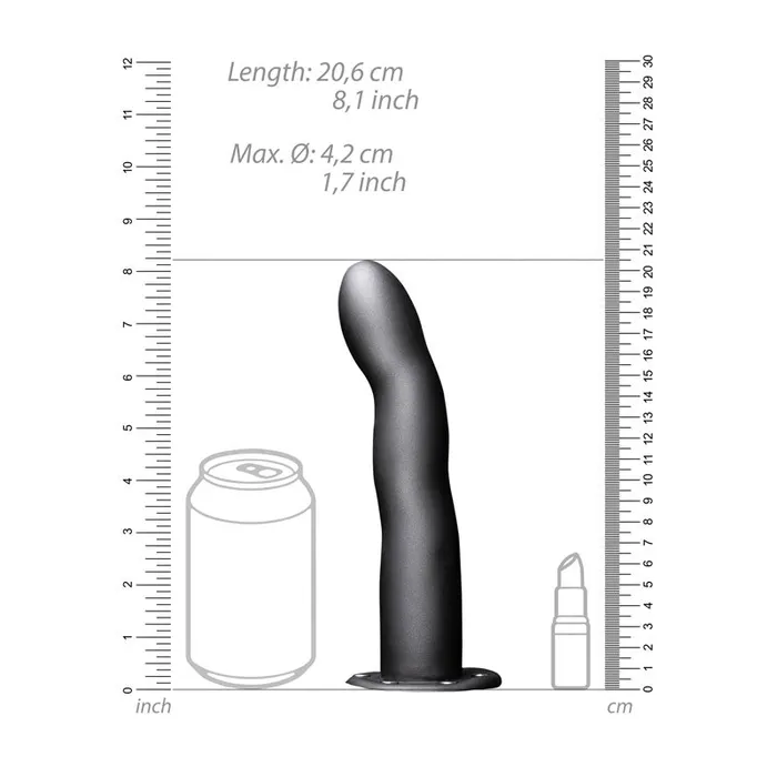 Shots Toys Female Sex Toys OUCH Curved Hollow Strapon 8in20cm Gunmetal Grey 20 cm Hollow StrapOn Shots Toys Female Sex Toys OUCH Curved Hollow Strapon 8in20cm Gunmetal Grey 20 cm Hollow StrapOn
