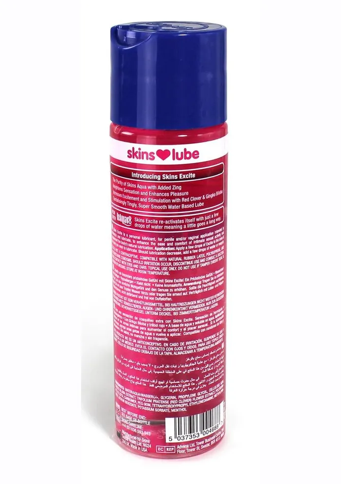 Skins Lubricants Skins Excite Tingling Water Based Lubricant