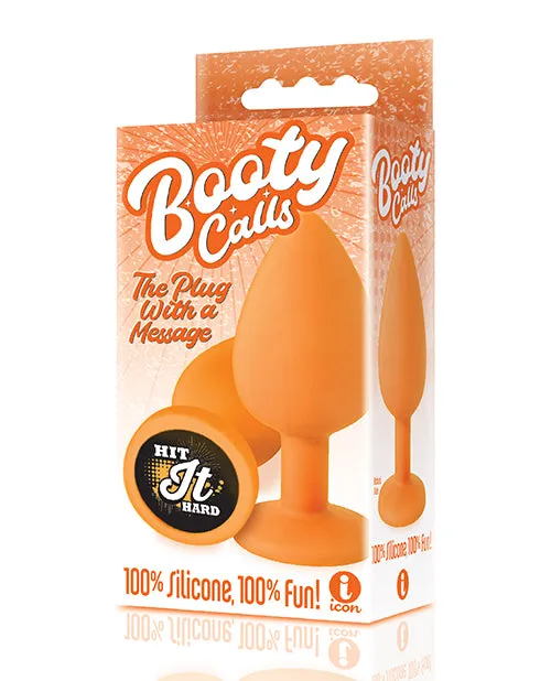 The 9s Booty Talk Hit It Hard Plug Orange Icon Brands INC Anal