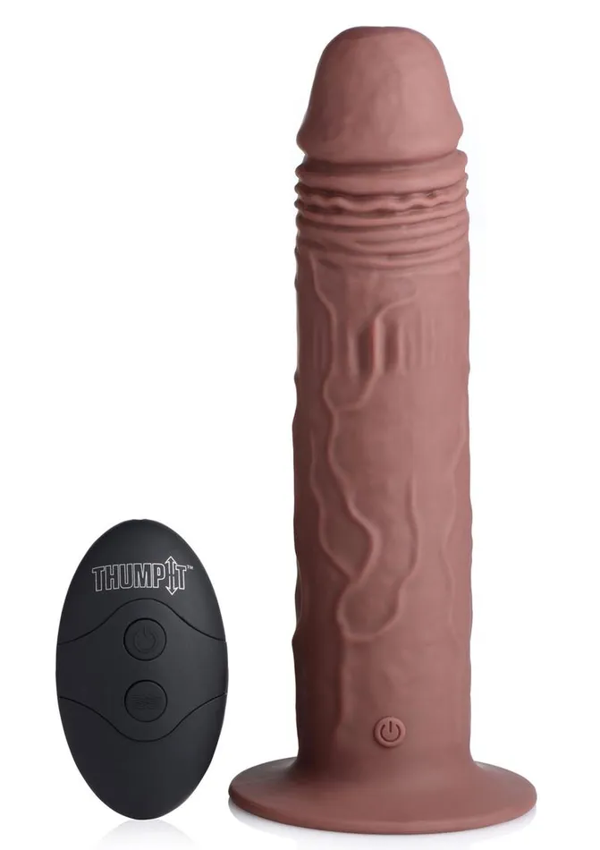 Thumpit Female Sex Toys Thump It 7x Remote Control Vibrating and Thumping Silicone Rechargeable Dildo Thumpit Female Sex Toys Thump It 7x Remote Control Vibrating and Thumping Silicone Rechargeable Dildo