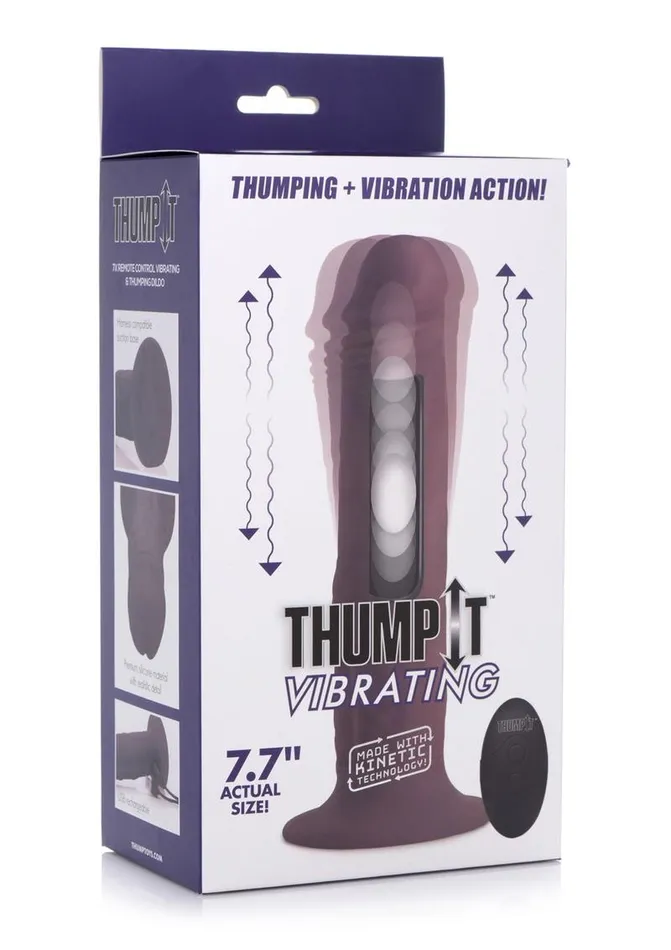 Thumpit Female Sex Toys Thump It 7x Remote Control Vibrating and Thumping Silicone Rechargeable Dildo