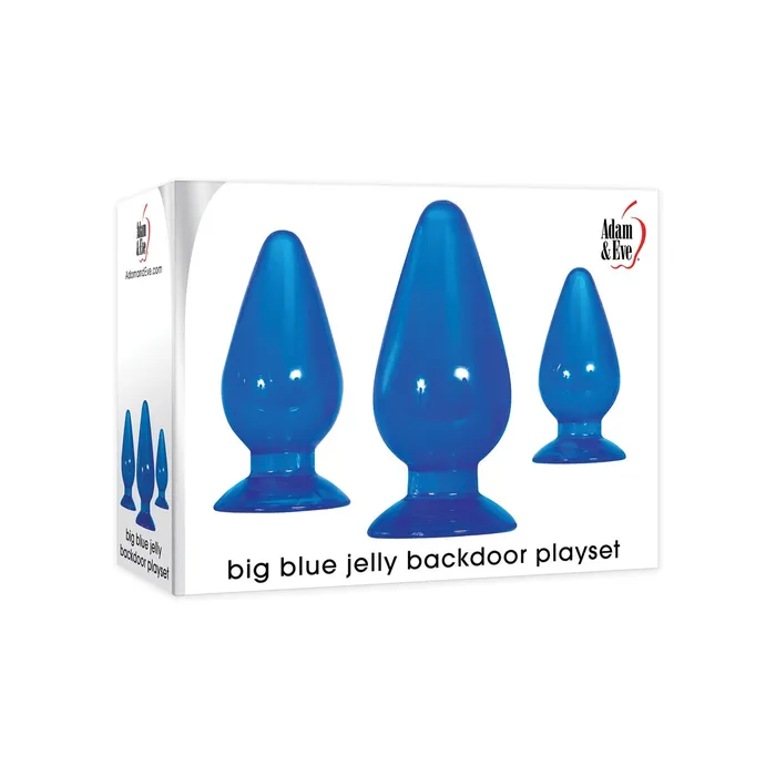 Vibrators Adam Eve Big Blue Jelly Backdoor Playset Blue Curve Toys