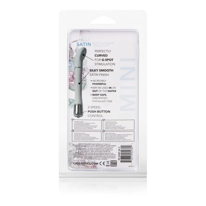 Vibrators California Exotic Lulu Satin Scoop Vibe White