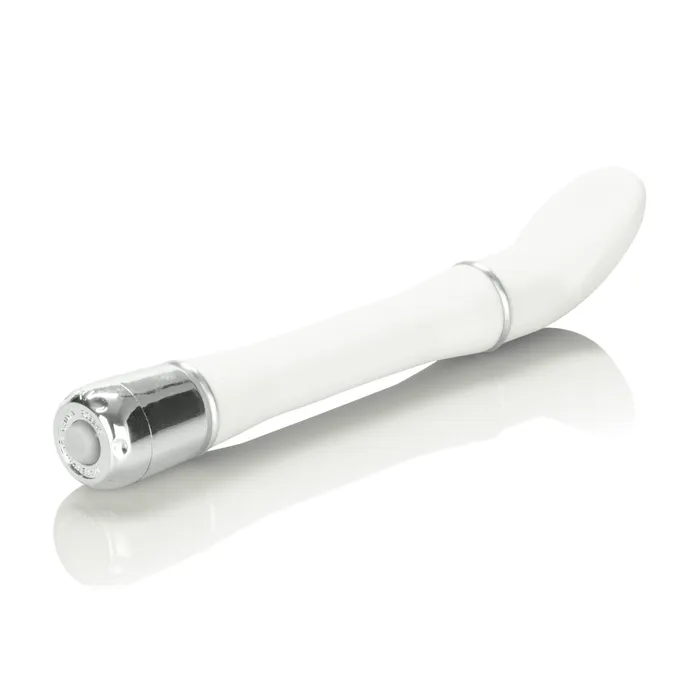 Vibrators California Exotic Lulu Satin Scoop Vibe White