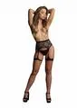 Vibrators Le Desir Le Desir Striped Fishnet Garterbelt