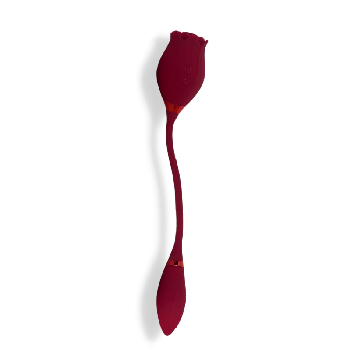 Vibrators Puce Poplar Daphne The Blooming Rose Dual Vibrator