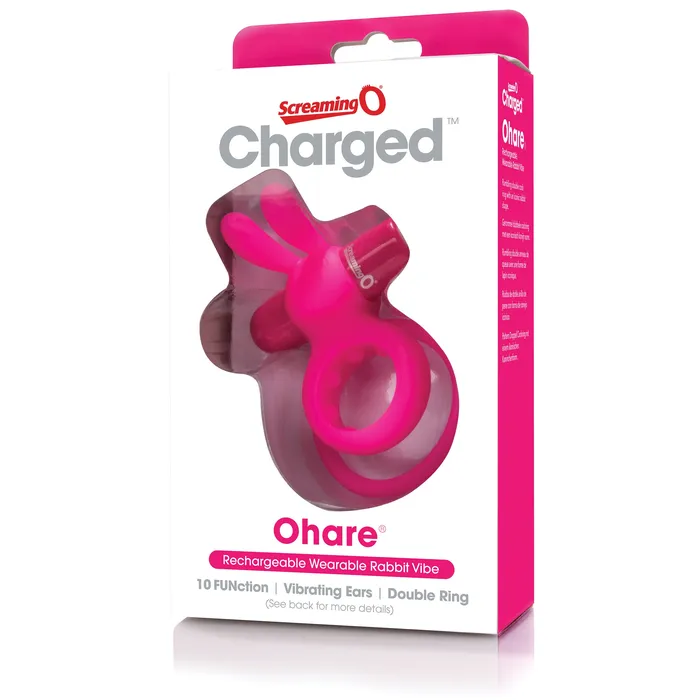 Vibrators Screaming O Charged Ohare Rechargeable Rabbit Vibe Pink