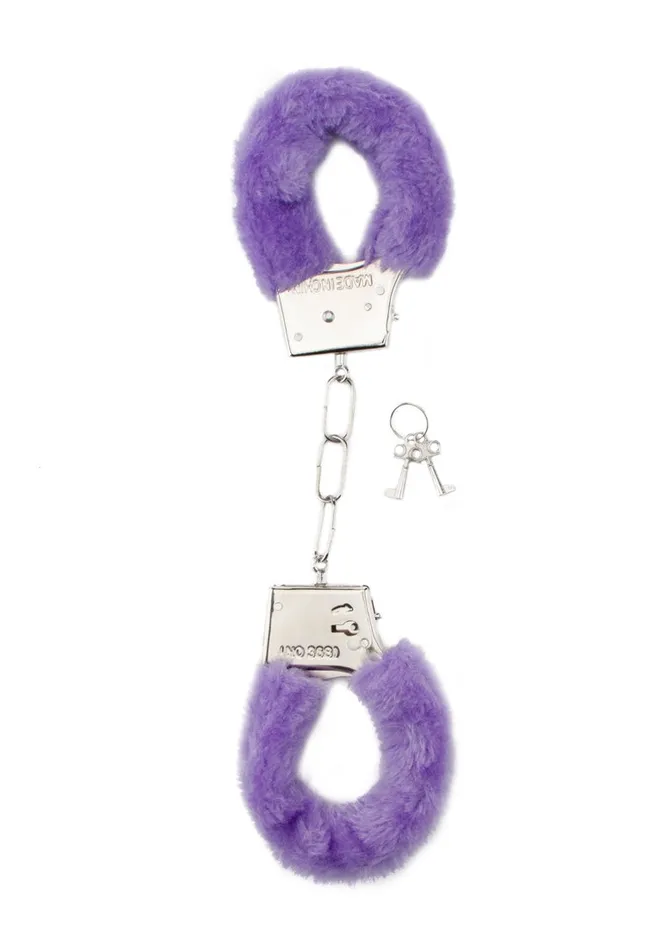 Vibrators Shots Shots Toys Furry Handcuffs Purple