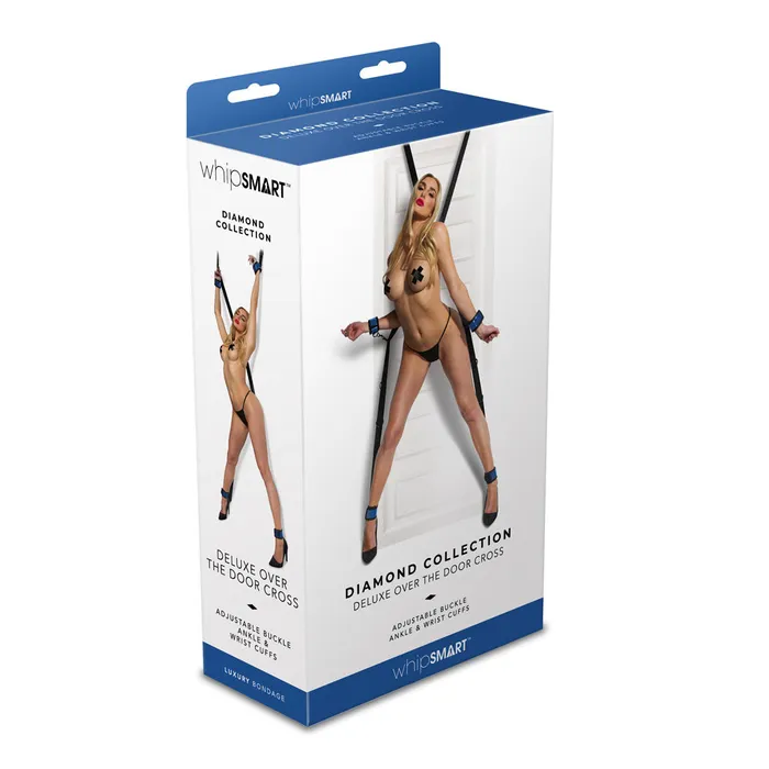 WhipSmart Diamond Deluxe Over The Door Cross Blue WhipSmart Vibrators