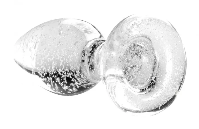 Booty Sparks GlowintheDark Medium Glass Anal Plug XR Brands Anal