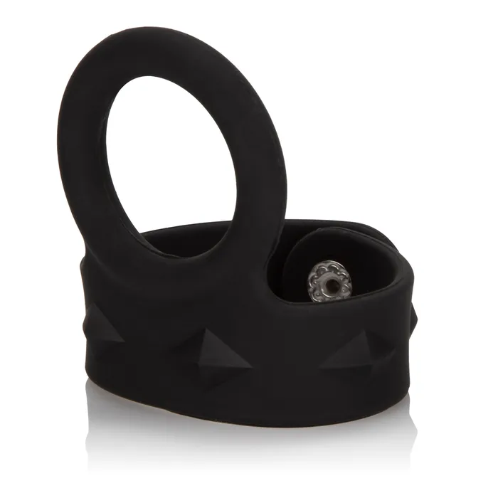 CalExotics Male Sex Toys Silicone TriSnap Scrotum Support Ring Large