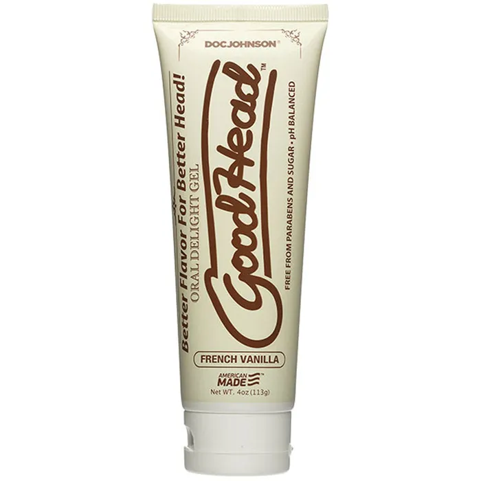 Dildos Doc Johnson Goodhead Oral Delight Gel 4 Oz Tube French Vanilla