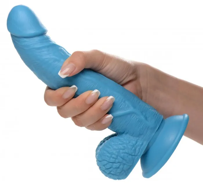 Dildos XR Brands Pop 75in Dildo W Balls Blue