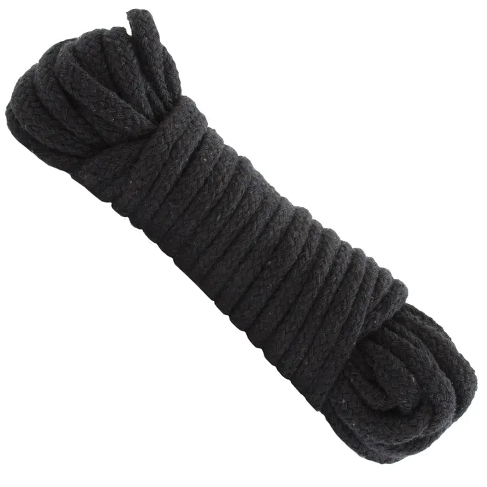 Doc Johnson Bondage Rope Cotton Japanese Style Black Anal