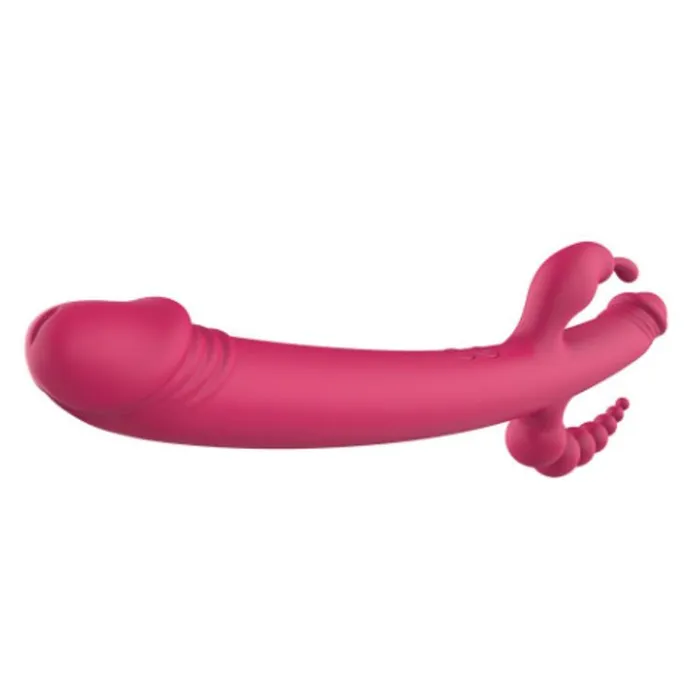 Dreamtoys Essentials Anywhere Pleasure Triple Vibe Pink Dream Toys Vibrators Dreamtoys Essentials Anywhere Pleasure Triple Vibe Pink Dream Toys Vibrators
