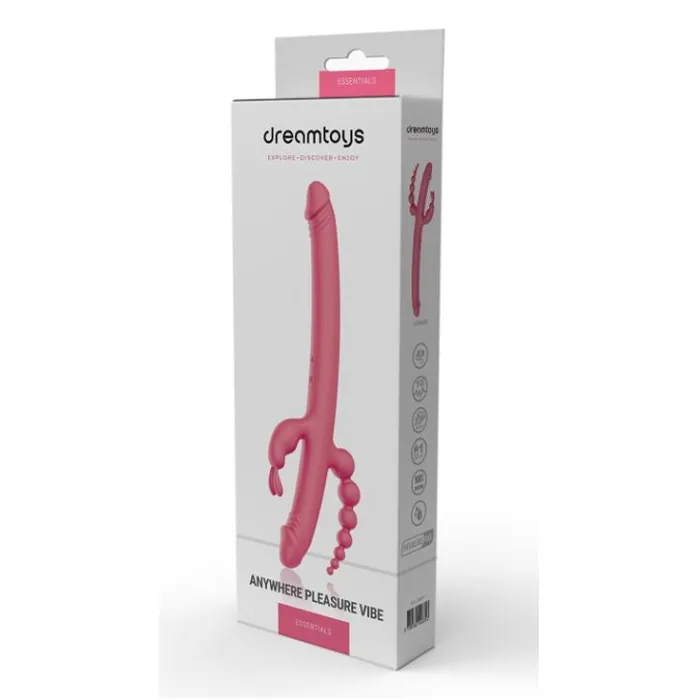 Dreamtoys Essentials Anywhere Pleasure Triple Vibe Pink Dream Toys Vibrators Dreamtoys Essentials Anywhere Pleasure Triple Vibe Pink Dream Toys Vibrators