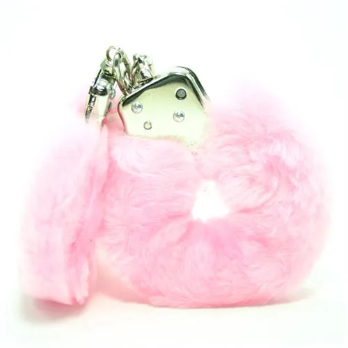 Golden Triangle Vibrators Plush Love Cuffs Pink