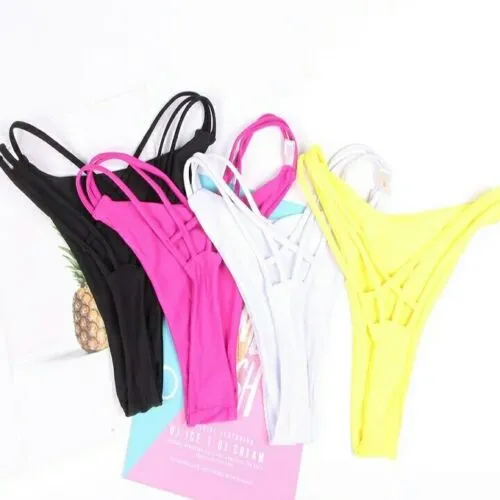 HotPinkSexyShop Vibrators Bikini Sexy Costume Bagno Mare Spiaggia Tanga Perizoma Slip brasiliana topless