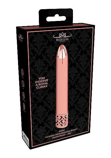 SHOTS AMERICA Royal Gems Shiny Rose Vibrating Bullet Rechargeable Female Sex Toys