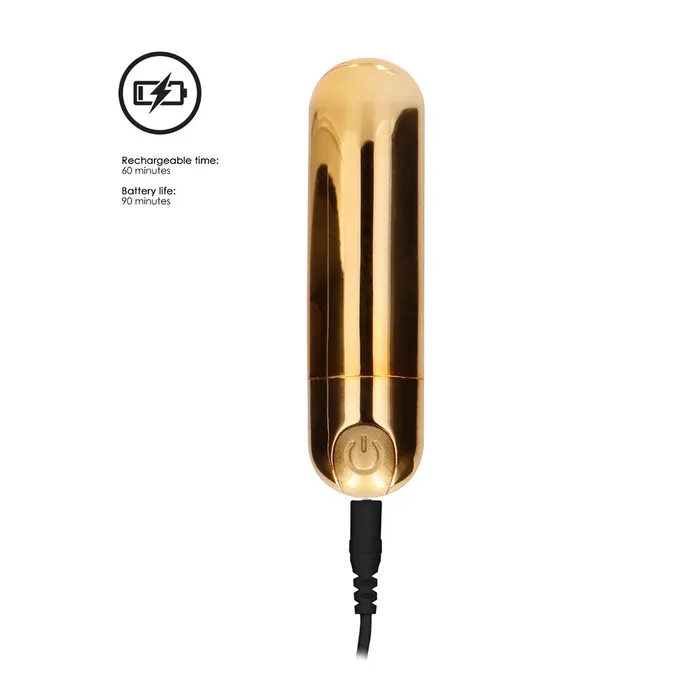 Shots Toys Female Sex Toys 10Speed Rechargeable Bullet Gold Shots Toys Female Sex Toys 10Speed Rechargeable Bullet Gold