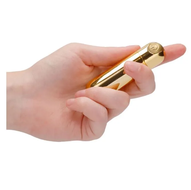 Shots Toys Female Sex Toys 10Speed Rechargeable Bullet Gold Shots Toys Female Sex Toys 10Speed Rechargeable Bullet Gold