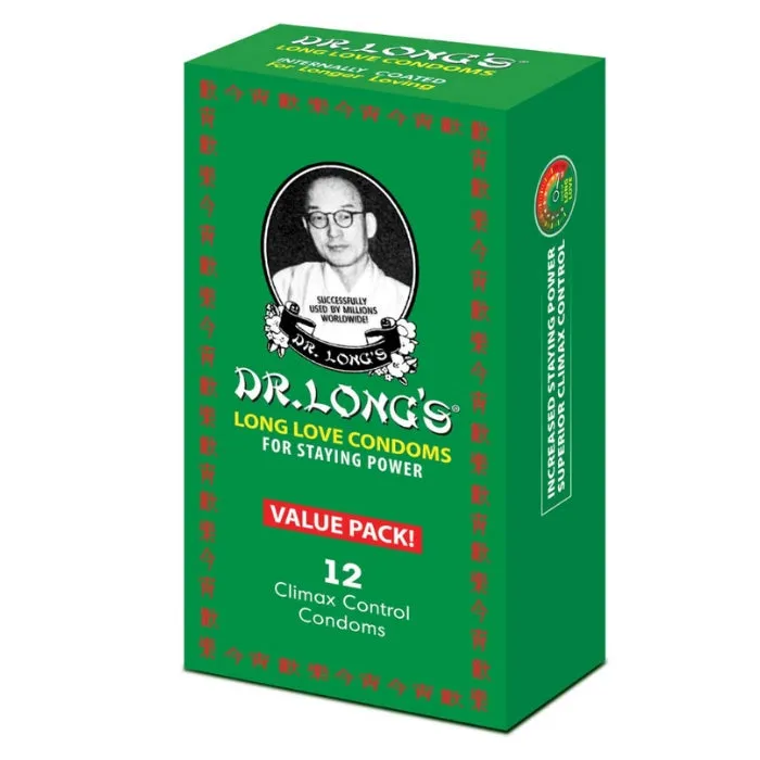 Vibrators GMP Dr Longs Long Love Delay Condoms 12
