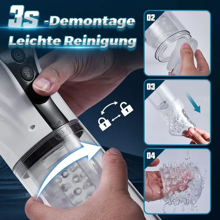 xeoxhoneyde Wei Automatischer Masturbator CupSaugkraft Rotation Ausdehnung Male Sex Toys