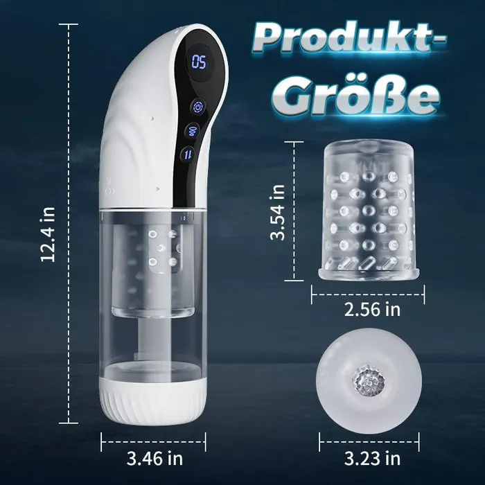 xeoxhoneyde Wei Automatischer Masturbator CupSaugkraft Rotation Ausdehnung Male Sex Toys