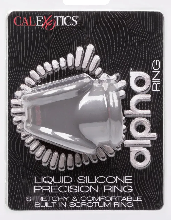 CalExotics Male Sex Toys Alpha Liquid Silicone Precision Ring Gray CalExotics Male Sex Toys Alpha Liquid Silicone Precision Ring Gray