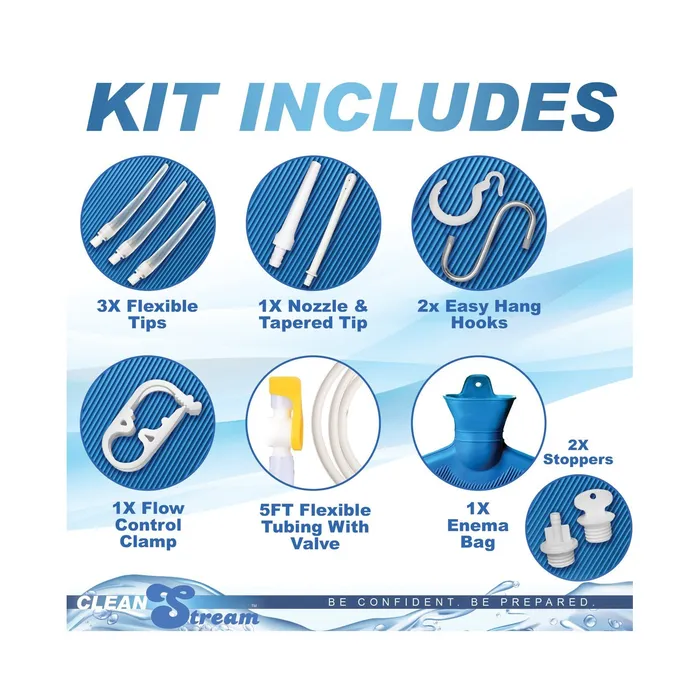 Couples Clean Stream Detox Deluxe Shower Enema Kit CleanStream