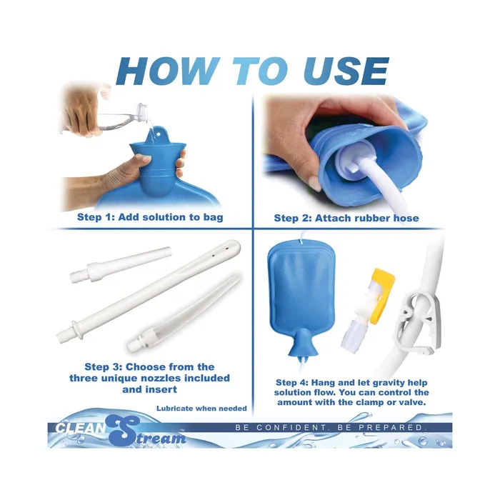 Couples Clean Stream Detox Deluxe Shower Enema Kit CleanStream