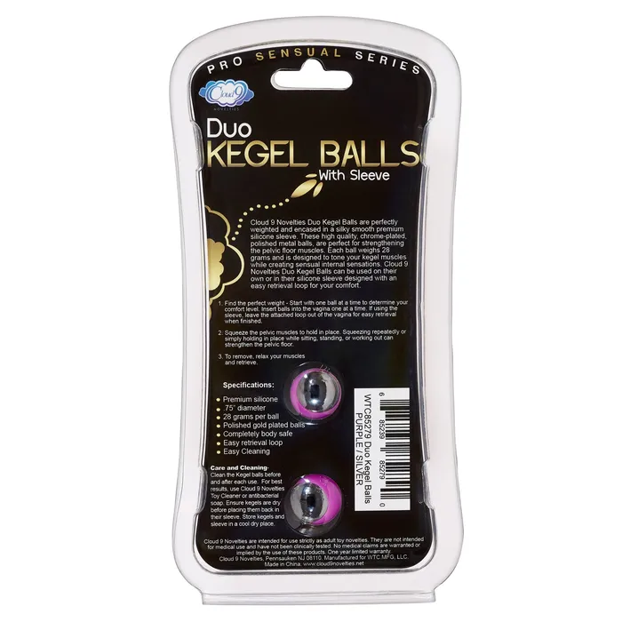 Female Sex Toys Cloud 9 Novelties Duo Kegel Balls Purple Female Sex Toys Cloud 9 Novelties Duo Kegel Balls Purple