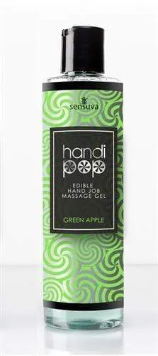 Handi Pop Handjob Massage Gel Green Apple 42 Oz Sensuva Enhancers