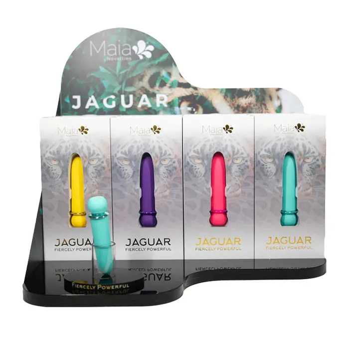 Jaguar Bullet Display Stand 12 Pc Plus 1 Tester Maia Toys Female Sex Toys Jaguar Bullet Display Stand 12 Pc Plus 1 Tester Maia Toys Female Sex Toys
