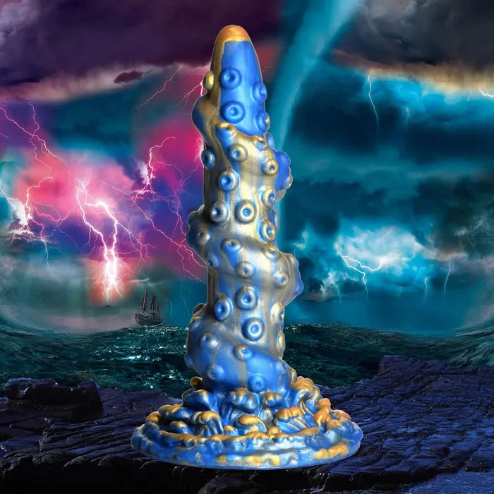 Lord Kraken Tentacled Silicone Dildo Blue XR Brands Creature Cocks Dildos