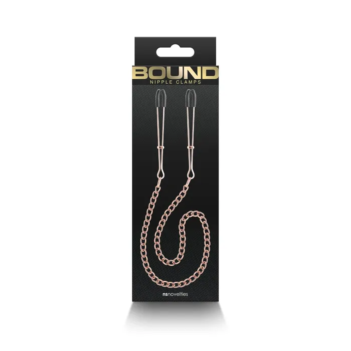 nsnovelties Vibrators Bound Nipple Clamps Dc3 Rose Gold
