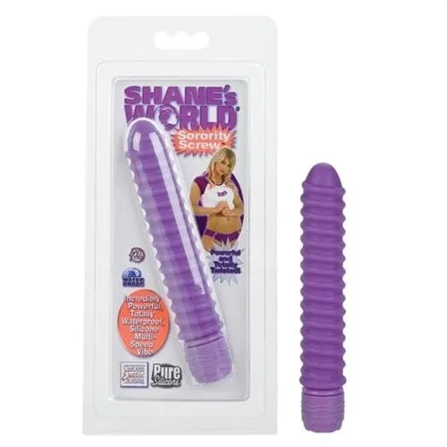 Shanes World Sorority Screw Vibe Purple CalExotics Vibrators
