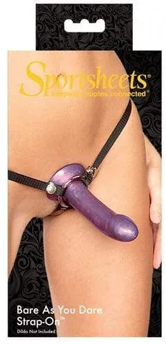 Sportsheets Female Sex Toys Bare as You Dare Strap on Black