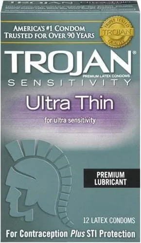 Trojan Condoms Female Sex Toys Trojan Sensitivity Ultra Thin Lubricated Condoms 12 Pack Trojan Condoms Female Sex Toys Trojan Sensitivity Ultra Thin Lubricated Condoms 12 Pack