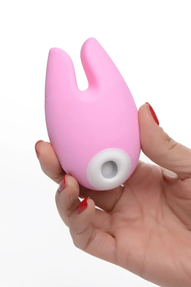 XR Brands Shegasm Female Sex Toys Sucky Bunny Silicone Clitoral Stimulator Pink XR Brands Shegasm Female Sex Toys Sucky Bunny Silicone Clitoral Stimulator Pink