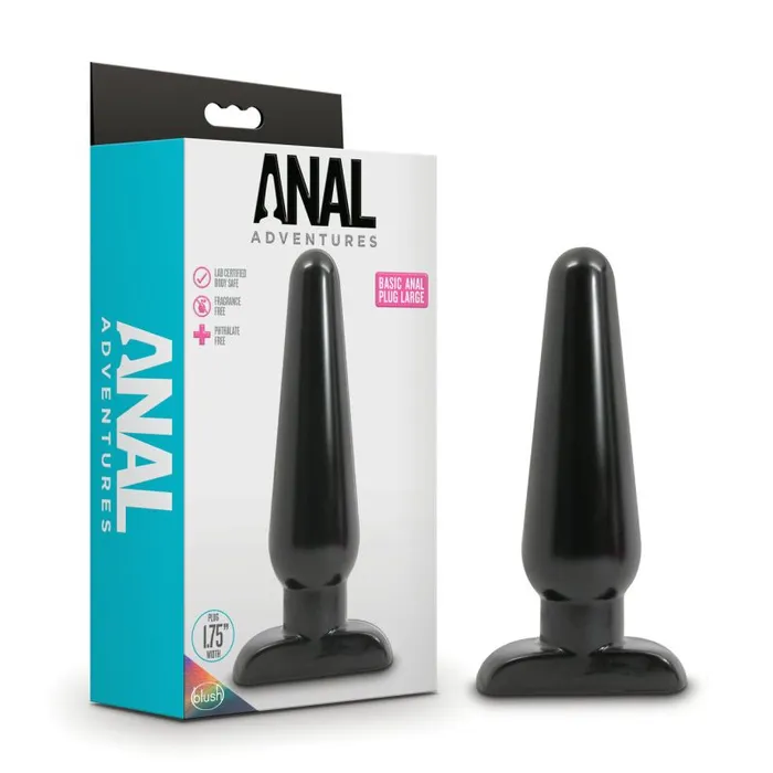 Anal Adventures Basic Anal Plug Large Anal Adventures Male Sex Toys