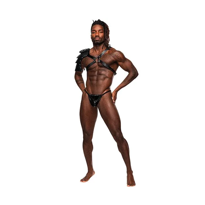 Aquarius Shoulder Shield Chest Harness Male Power Female Sex Toys