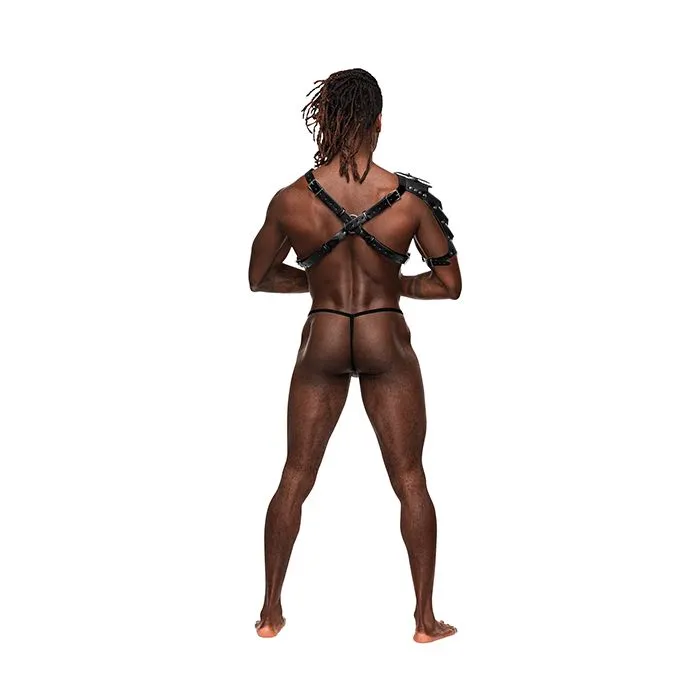 Aquarius Shoulder Shield Chest Harness Male Power Female Sex Toys